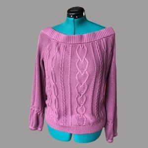 New York and Company, off the shoulder sweater. L